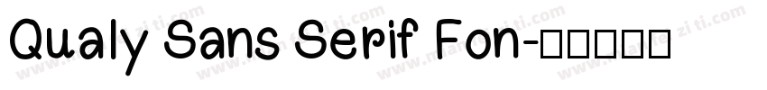 Qualy Sans Serif Fon字体转换